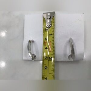 Trifari Vintage  Silver Hoop Clip On Earrings